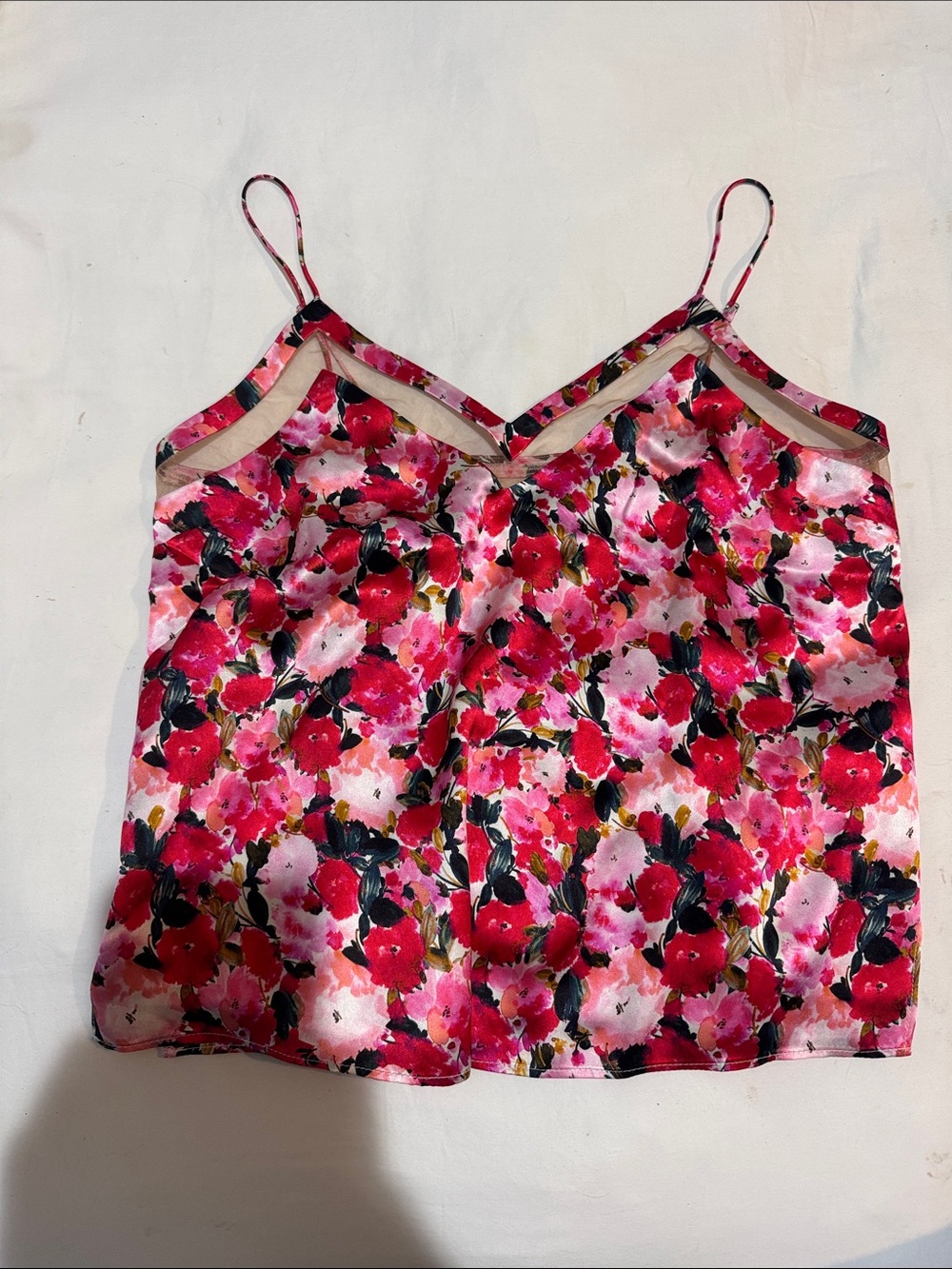 CAMI NYC Floral Pink Strappy Cami Top